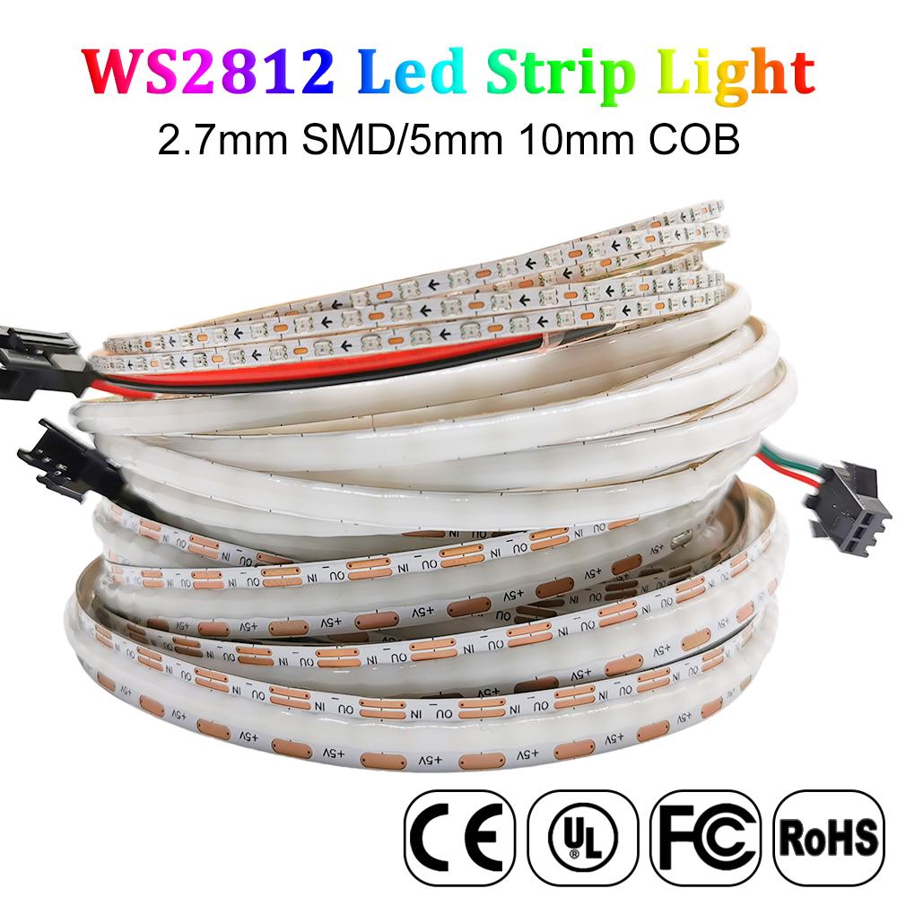 Neopixel - DC5V 12V WS2812แยกที่แอดเดรสได้แถบไฟ LED ไฟส่องสว่าง FOB