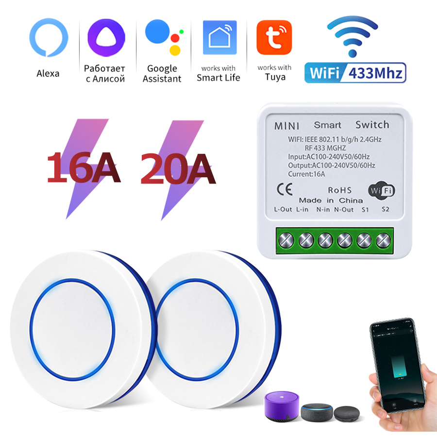 Joystick Module - Tuya Wifi สมาร์ทสวิทช์ RF 433MHz ไร้สายแผงโมดูลสวิทช์สําหรับไฟ