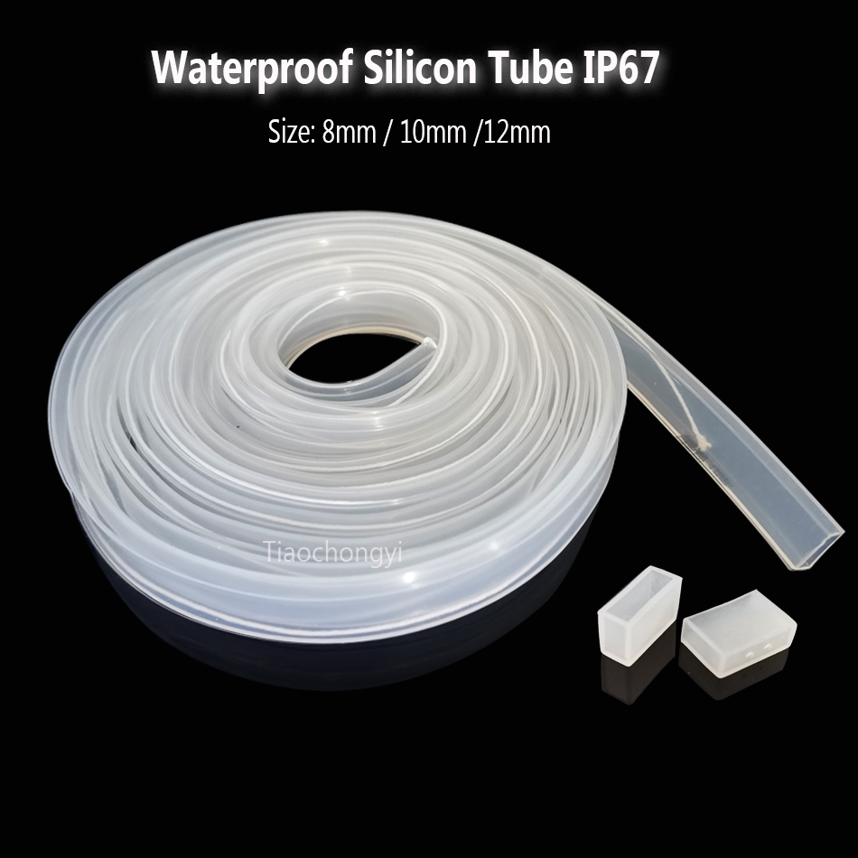 Ws2812B - 8mm 10mm 12mm โปร่งใสซิลิคอนหลอด led IP67