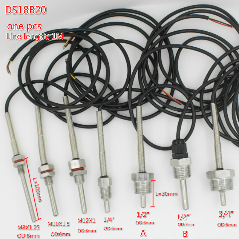 Ds18B20 - DS18B20 ดิจิตอลอุณหภูมิ Sensor G1/2 