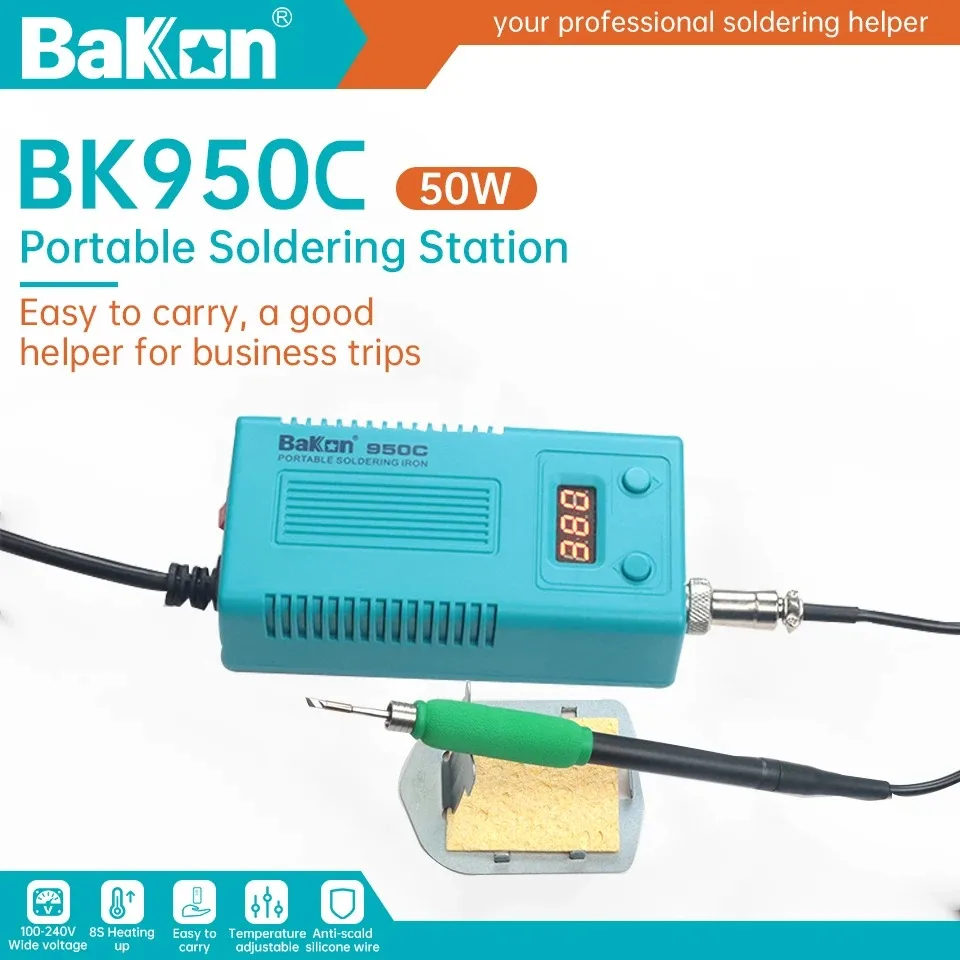 สถานีบัดกรีแบบพกพา Bakon พร้อม - Soldering Iron Temperature Probe บทวิจารณ์และราคา