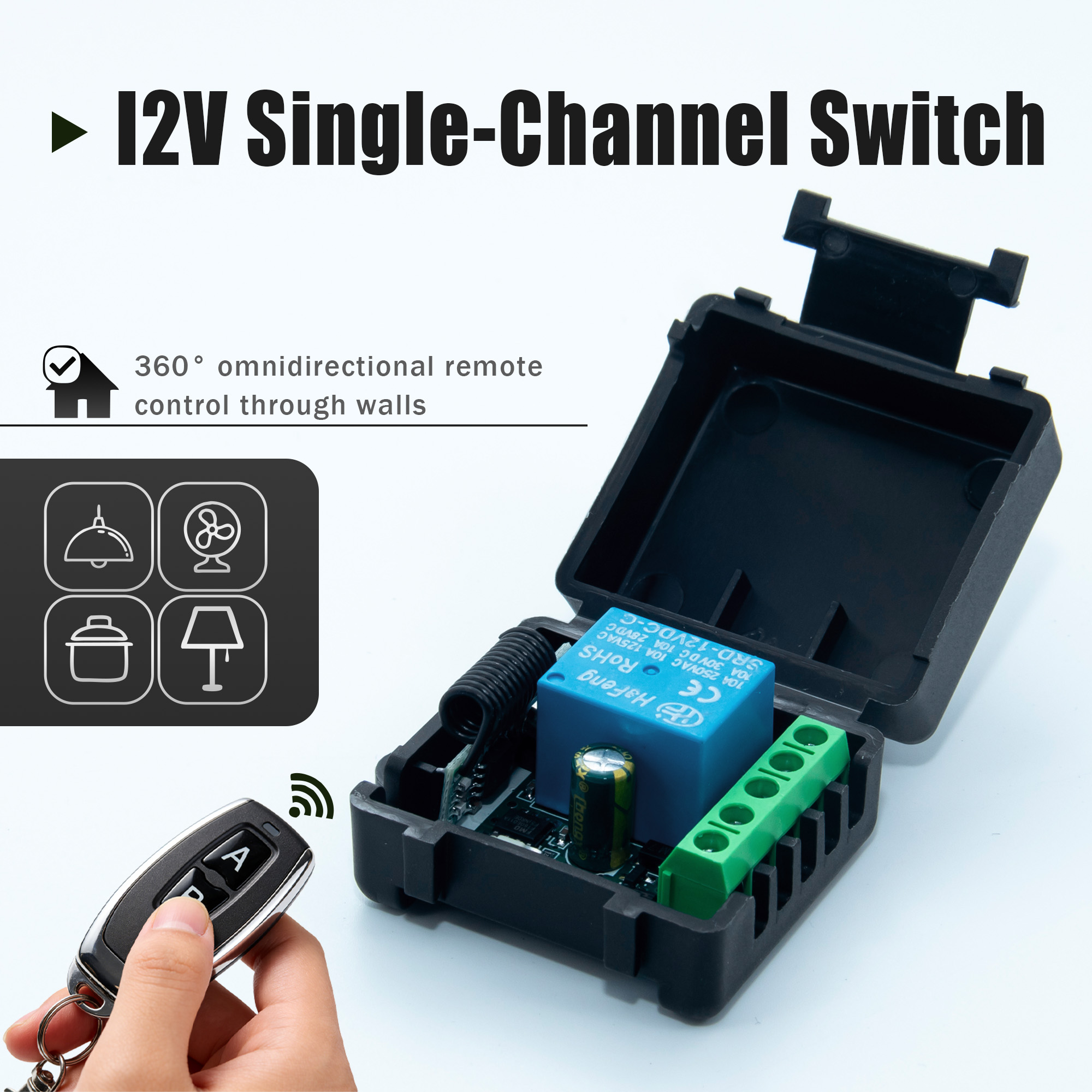 DC 12V 433MHz สวิตช์ควบคุมระยะ - Ir Remote Module บทวิจารณ์และราคา