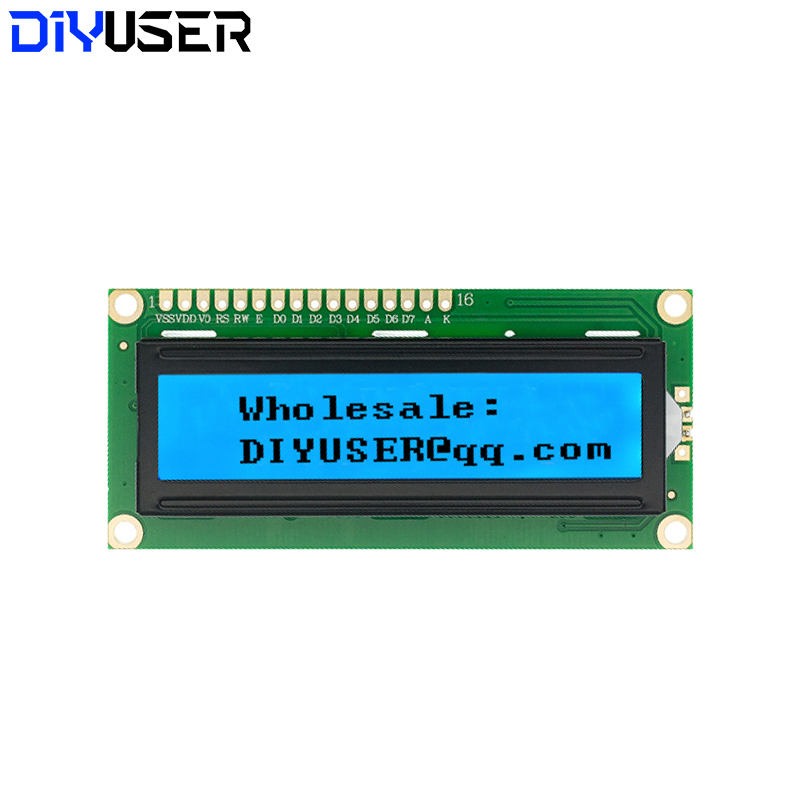 LCD1602 1602 โมดูลจอแอลซีดีสีฟ - Lcd 1602 บทวิจารณ์และราคา