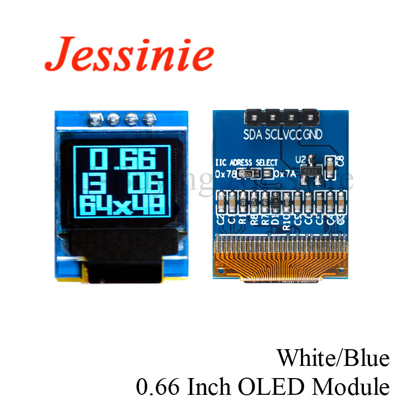 0.66 นิ้ว OLED จอแสดงผล LCD โม - Ssd1306 บทวิจารณ์และราคา