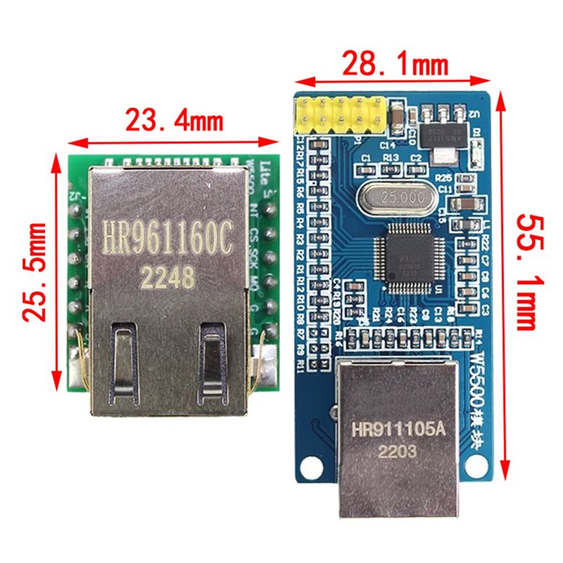 AA60 W5500 โมดูลเครือข่ายอีเธอ - Ethernet W5500 บทวิจารณ์และราคา