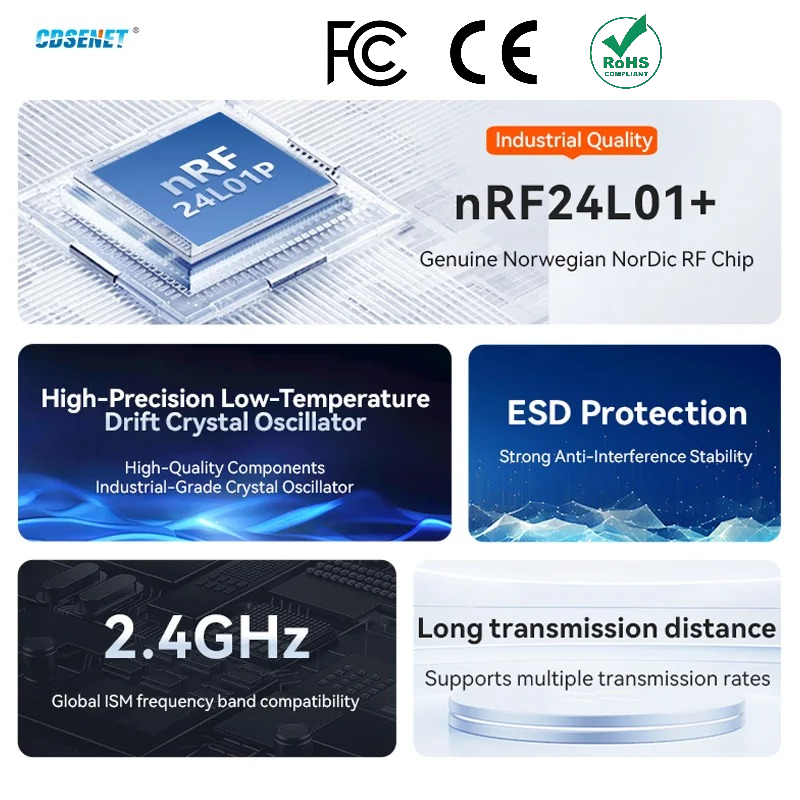 2 ชิ้น nRF24L01+ PA LNA 2.4GHz - Nrf24L01 บทวิจารณ์และราคา