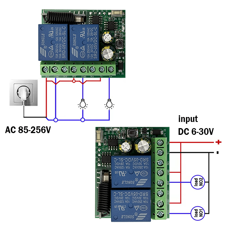 DC 9V 12V 24V AC 85-250V 2CH โ - Joystick Module บทวิจารณ์และราคา