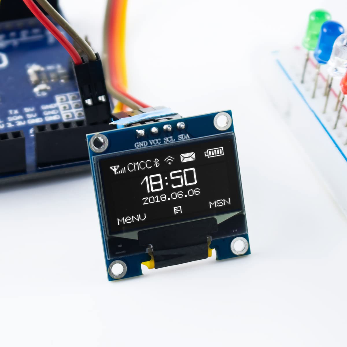 0.96 นิ้ว OLED I2C IIC โมดูลจอ - Ssd1306 บทวิจารณ์และราคา