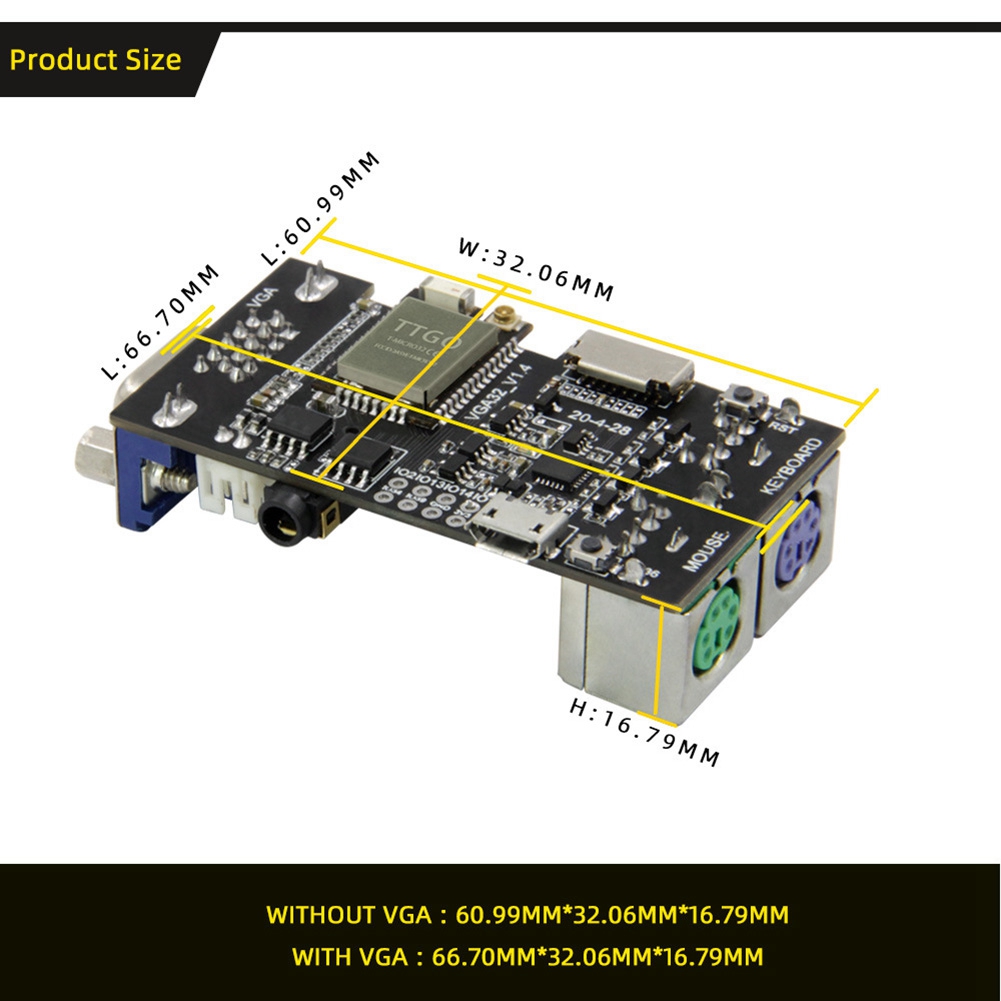 ขายร้อน FabGL VGA32 VGA ESP32  - Joystick Module บทวิจารณ์และราคา