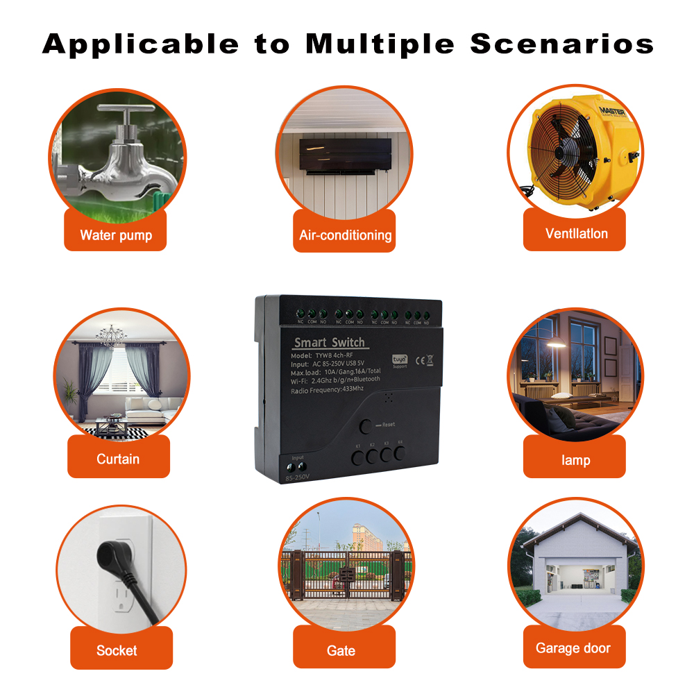 โมดูลสวิตช์อัจฉริยะ Tuya 4 ช่อ - Ir Remote Module บทวิจารณ์และราคา