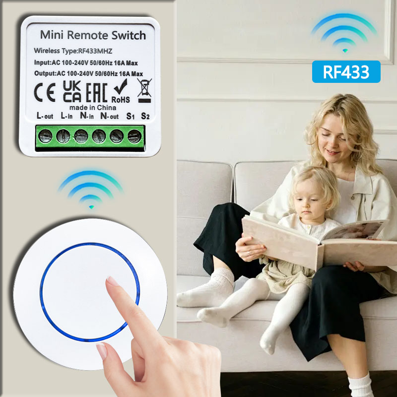 สวิตช์ไฟไร้สาย 433HMz รีเลย์รั - Ir Remote Module บทวิจารณ์และราคา