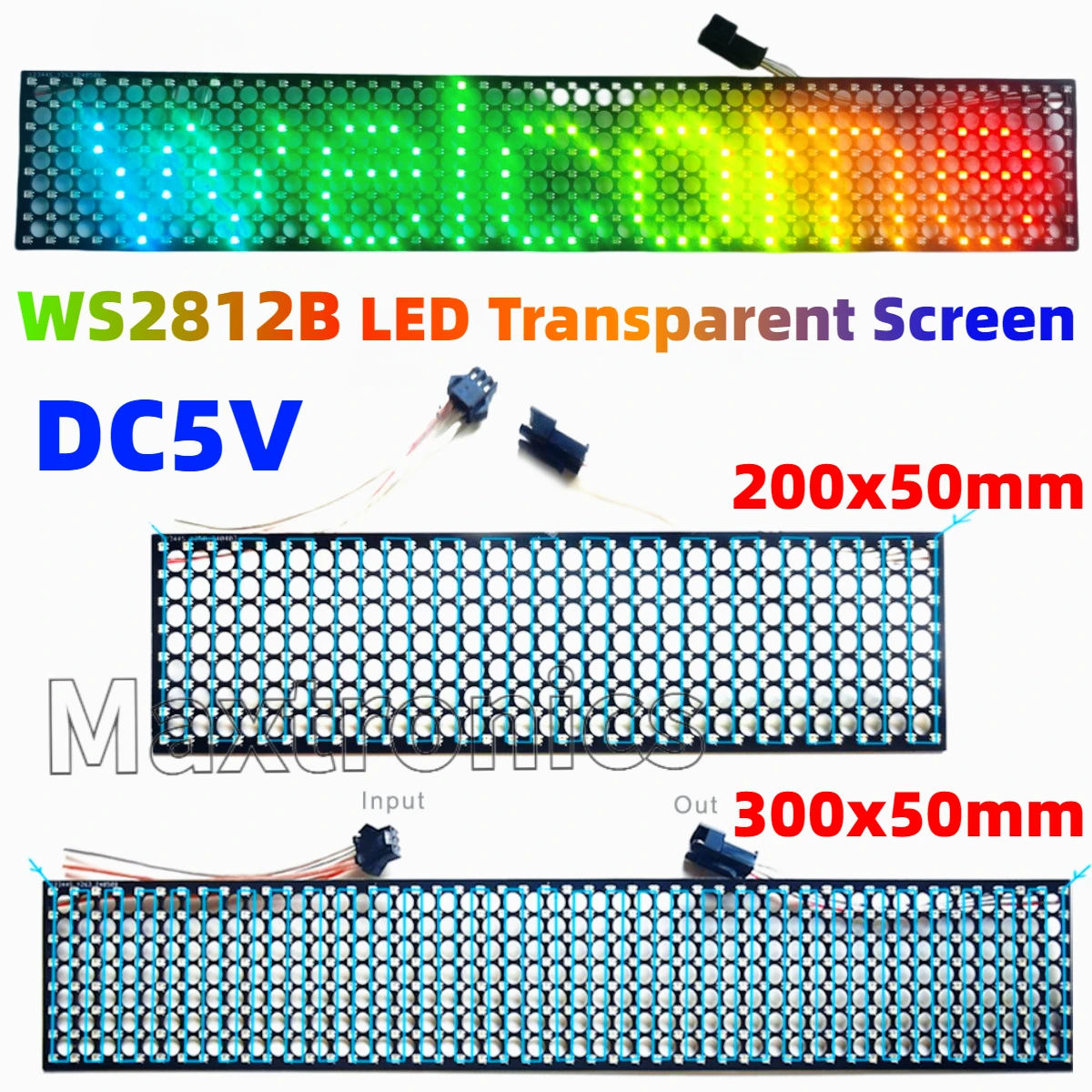 WS2812B LEDโปร่งใสหน้าจอสีRGB  - Ws2812B บทวิจารณ์และราคา