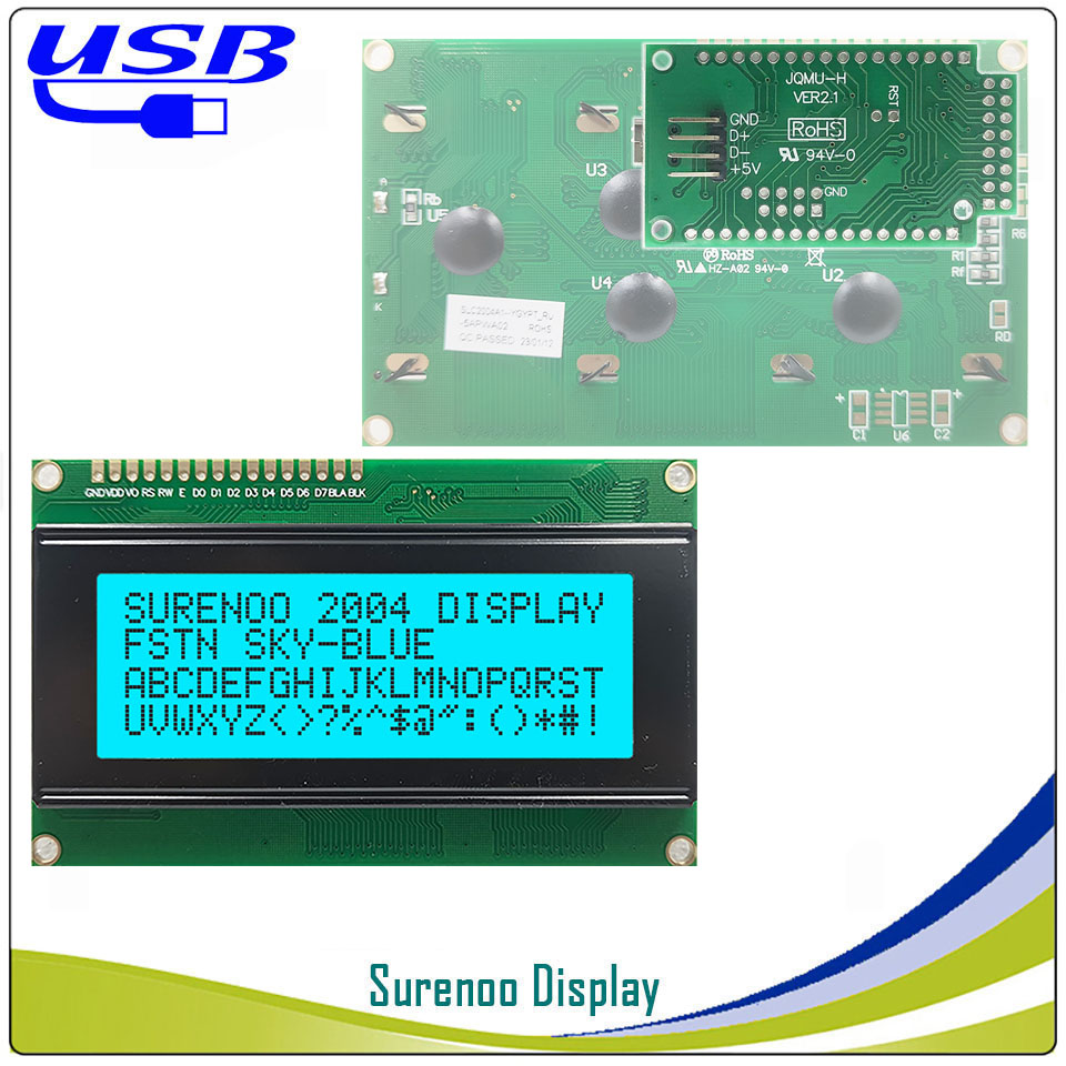 Surenoo LCD2USB USB 204 20X4 2 - Lcd 1602 บทวิจารณ์และราคา