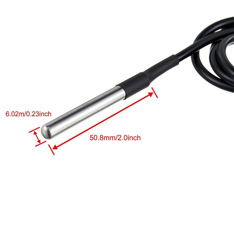DS18B20 แพคเกจสแตนเลส 1 เมตร/3 - Ds18B20 บทวิจารณ์และราคา