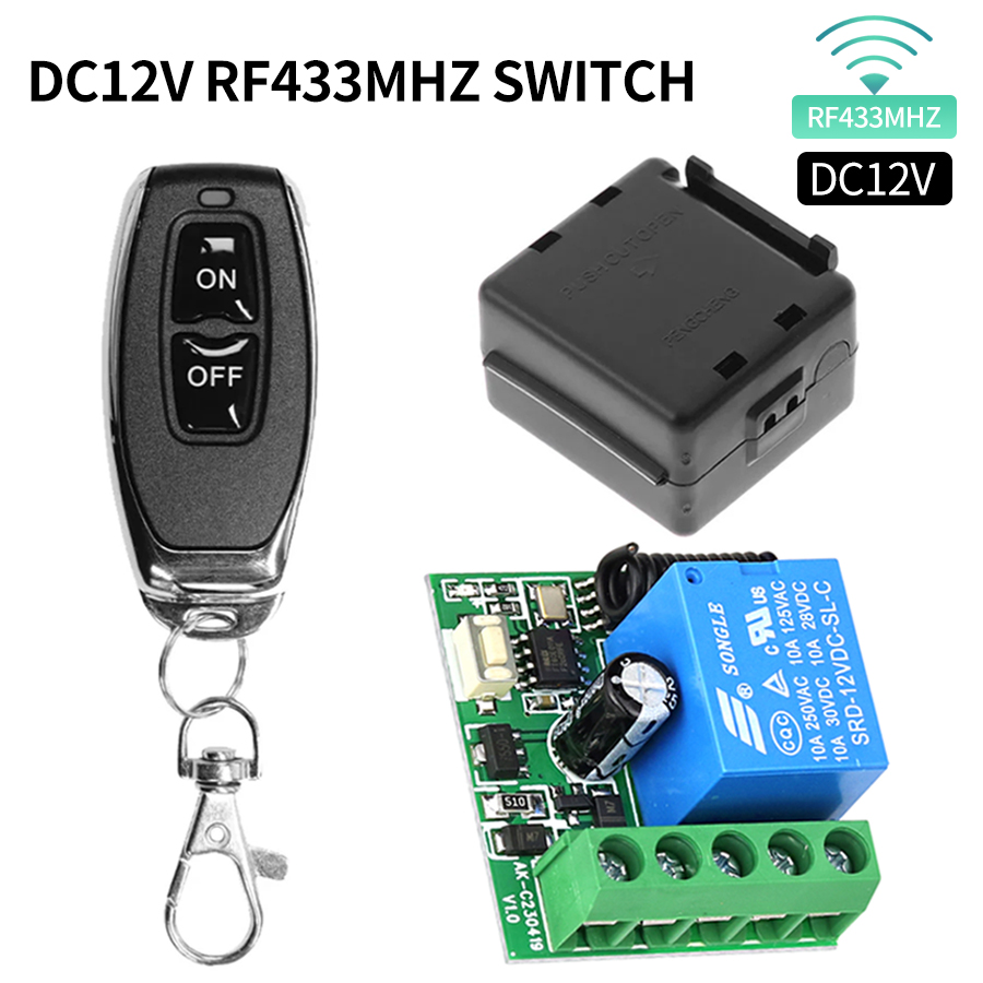 433MHz สวิตช์ DC12V ไร้สายแบบ  - Ir Remote Module บทวิจารณ์และราคา