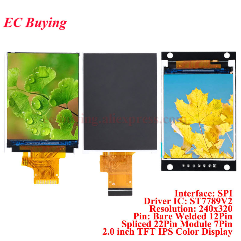2.0 นิ้ว TFT IPS จอแสดงผล LCD  - Tft Display 2.4 บทวิจารณ์และราคา